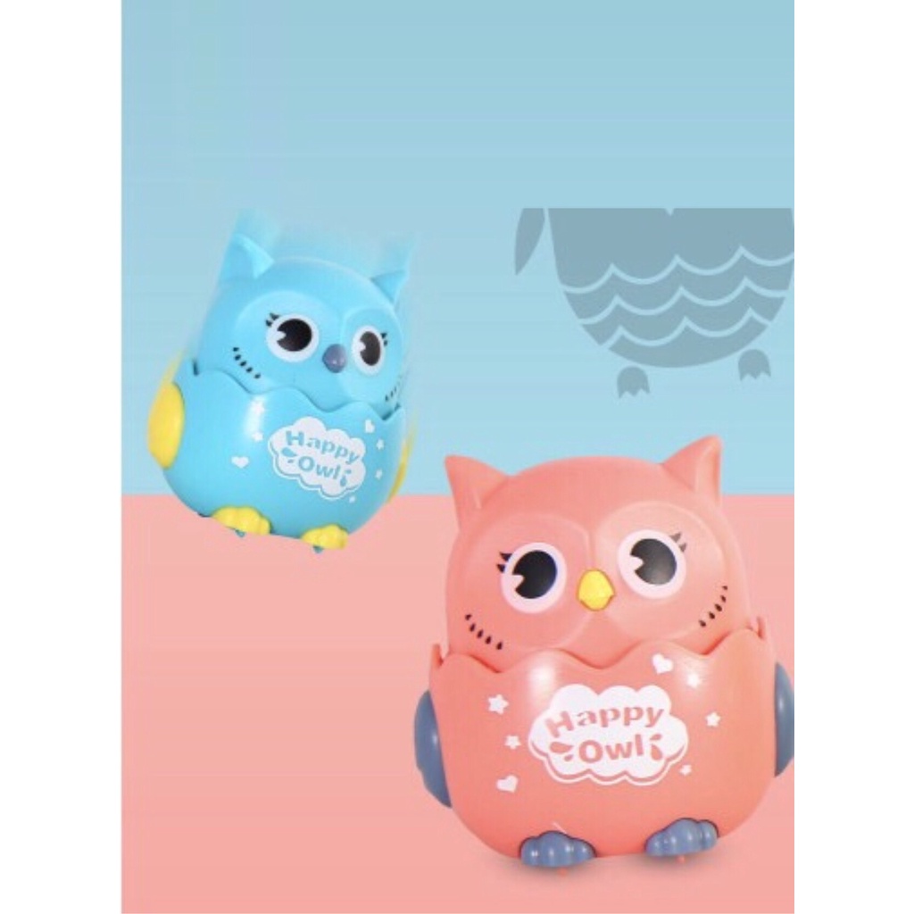 Chim Cú Mèo Chạy Cót, Cú Mèo Vui Nhộn và Thú Vị, Nhựa ABS An Toàn Cho Bé