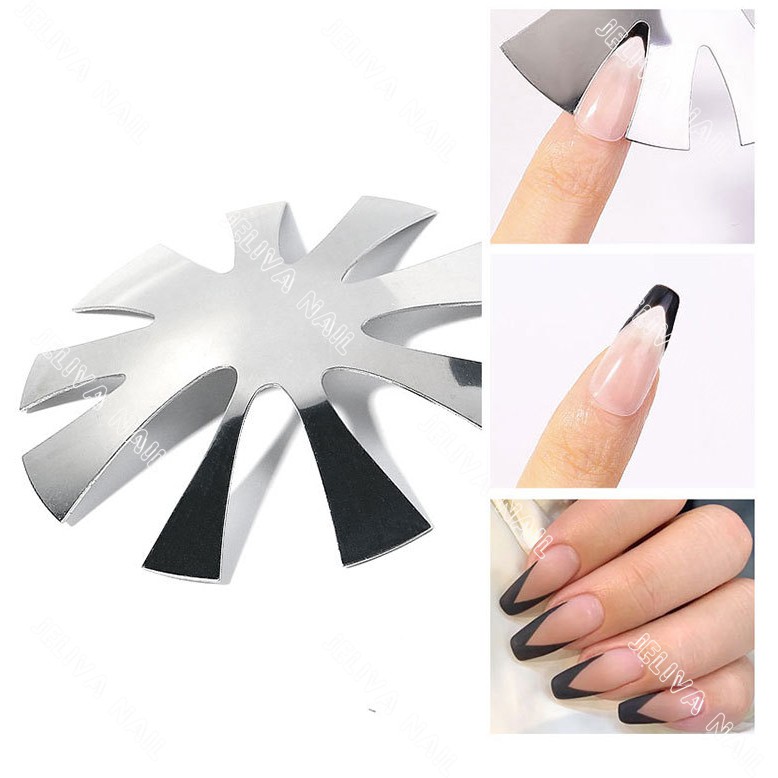 Khuôn cắt bột nail làm móng hình chữ V