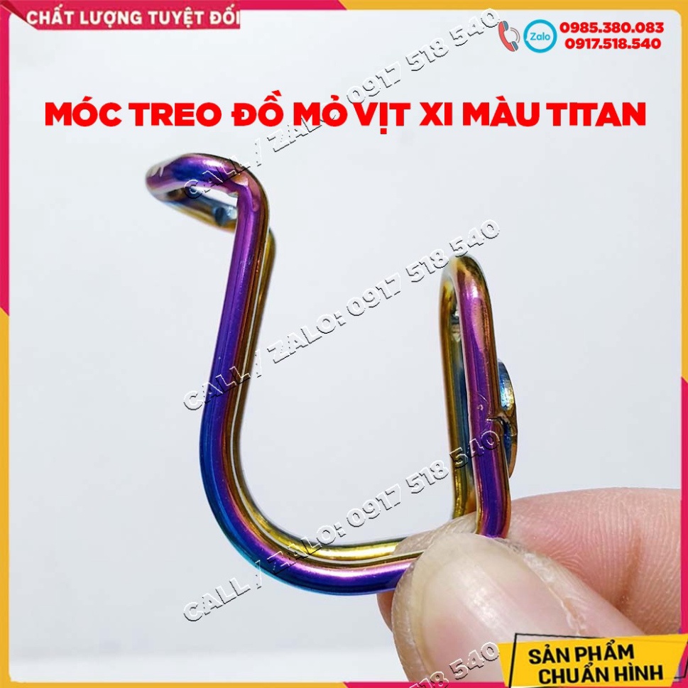 ✅ Móc Treo Đồ Mỏ Vịt Inox Xi Màu Titan ✅ Ảnh thật Sp