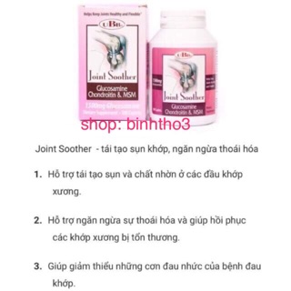 UBB Joint Soother - viên bổ khớp ,hỗ trợ tái tạo lớp sụn và chất nhờn ở các đầu khớp xương... (USA)