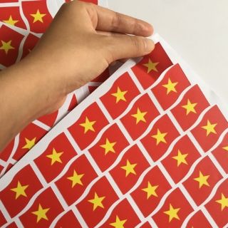 Tem cờ dán mặt cổ vũ bóng đá 6cái