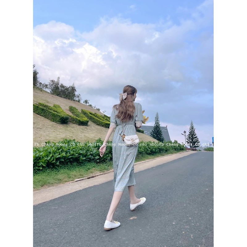 Váy hoa nhí cổ ren hàng quảng châu cao cấp( ảnh thật) | BigBuy360 - bigbuy360.vn