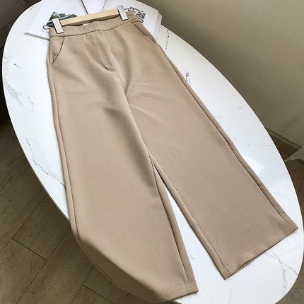 Quần culottes/ quần ống rộng màu be size s