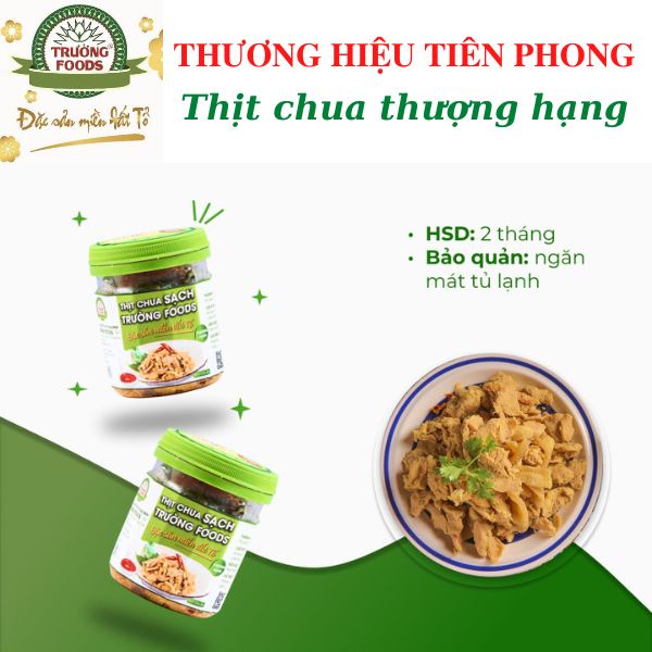 Thịt chua Trường Foods - loại thượng hạng  ship hỏa tốc 2h Hà Nội - đồ ăn vặt giá rẻ