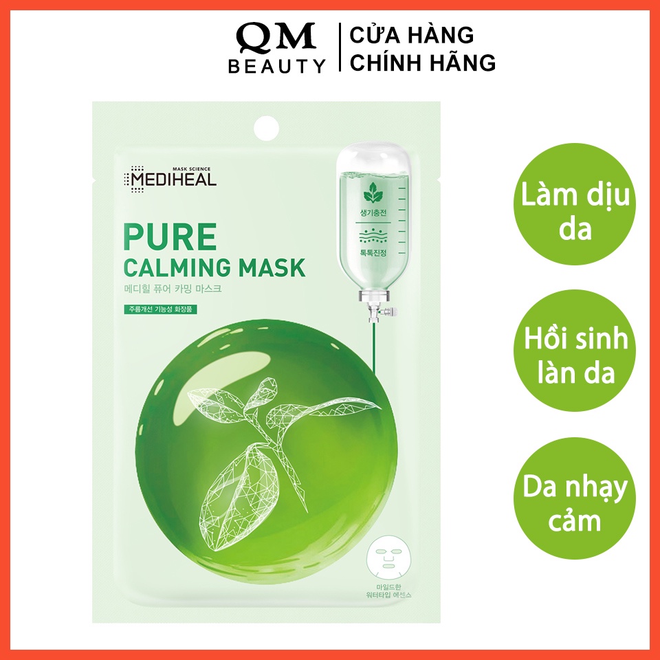 Mặt nạ Mediheal Pure Calming Mask dịu da, se khít lỗ chân lông cho da nhạy cảm