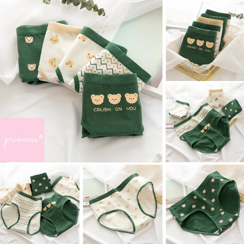 PRINCESS_ SET QUẦN LÓT NỮ COTTON KHÁNG KHUẨN IN HÌNH DỄ THƯƠNG | BigBuy360 - bigbuy360.vn