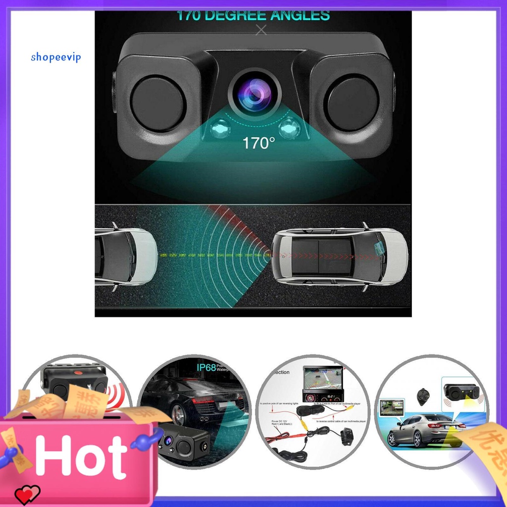 Camera chiếu hậu SPVPZ có đèn LED dễ lắp đặt cho xe hơi
