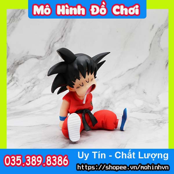 Mô Hình Songoku Ngủ Gật - Hàng chính hãng, Chất liệu nhựa PVC dẻo