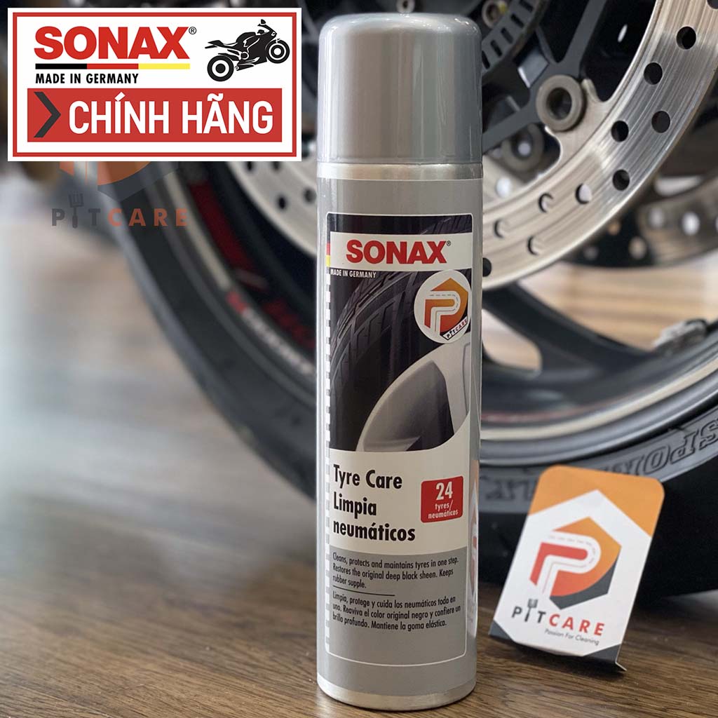 Chai Xịt Dưỡng Lốp Xe Sonax Tyre Care 435300 Phục Hồi Cao Su Lốp Chất Lượng Cao