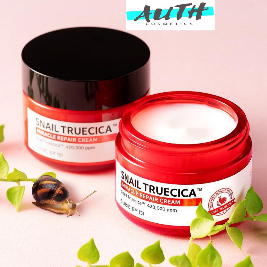 [Chính Hãng] Kem Dưỡng Ốc Sên Phục Hồi Sẹo Lõm Some By Mi Snail Truecica 60g