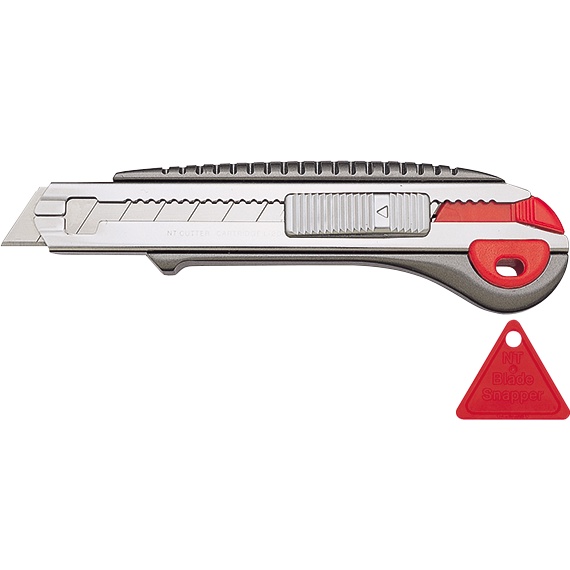 Dao dọc giấy thân nhôm bản lưỡi rộng 18mm đựng tối đa 6 lưỡi NT Cutter L-2000RP