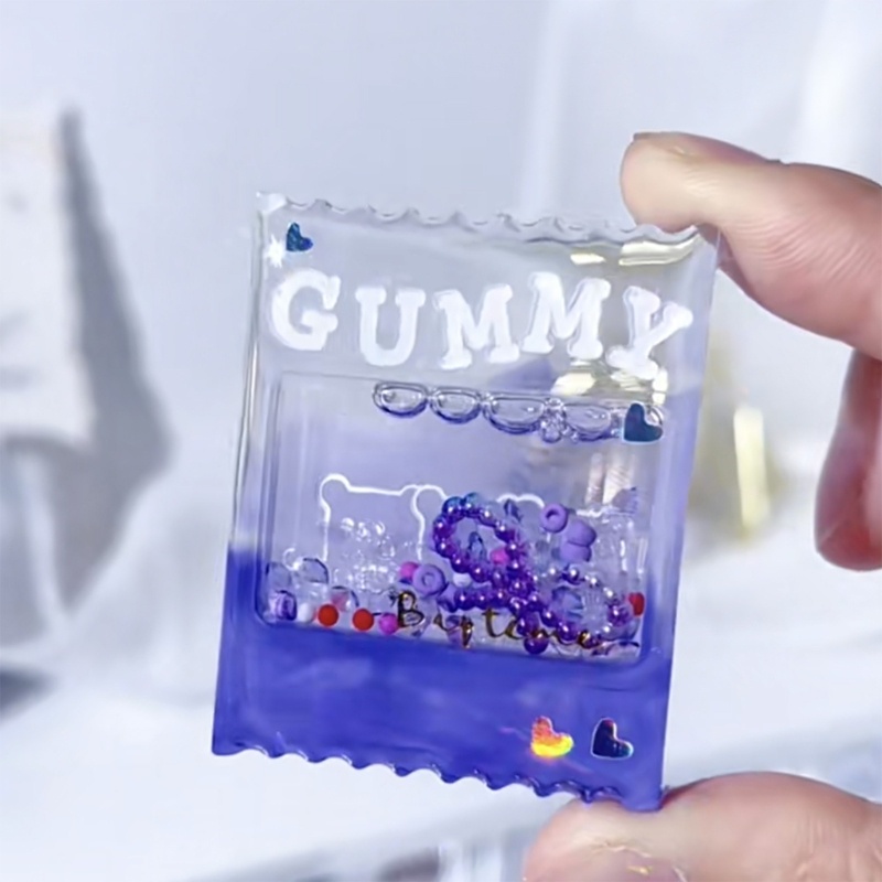 Khuôn Silicone Làm Móc Khóa Hình Bình Lắc Bằng Nhựa Resin DIY