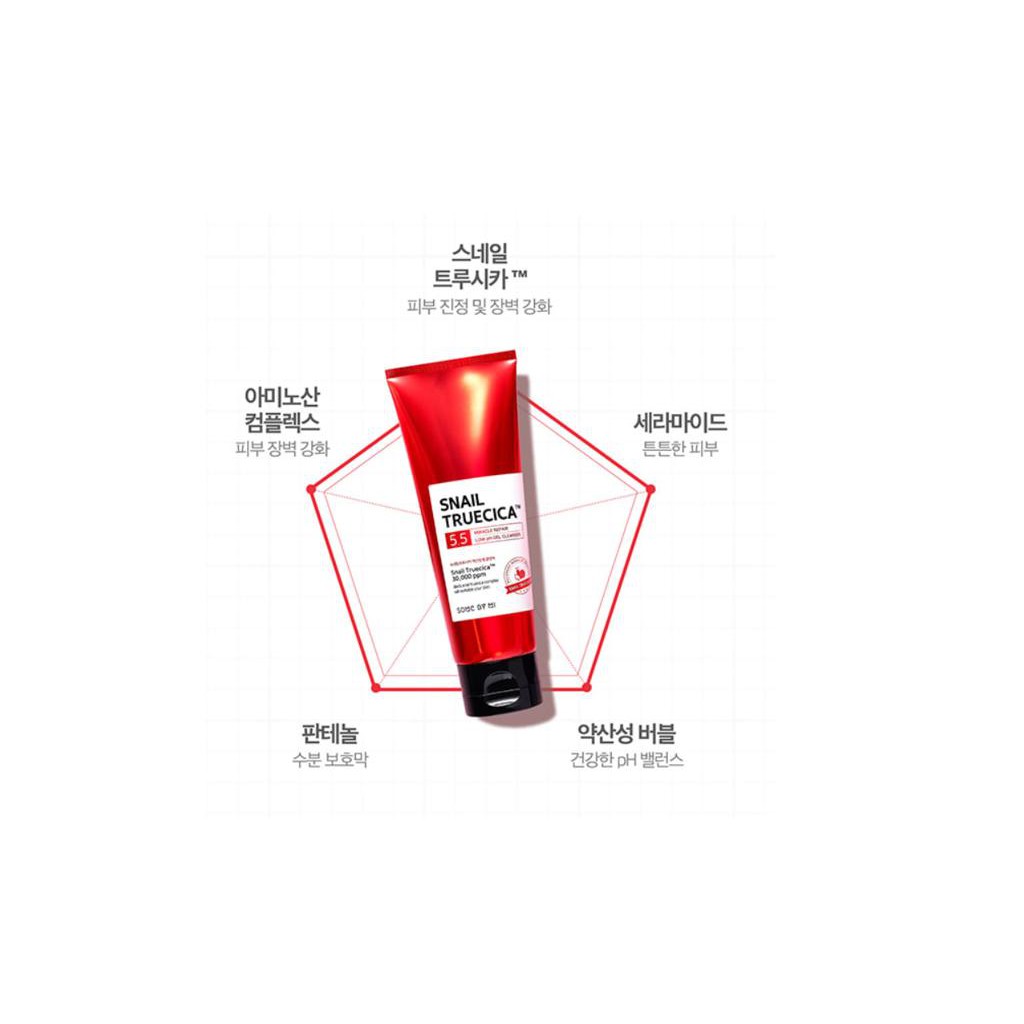 Bộ Dưỡng 4 Món Phục Hồi, Tái Tạo Da Chiết Xuất Ốc Sên Some By mi Snail Truecica Miracle Repair Starter Kit