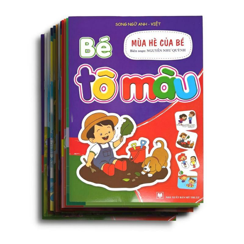 Sách - Bộ 20 Cuốn Tô Màu , Tô Hình Cho Bé