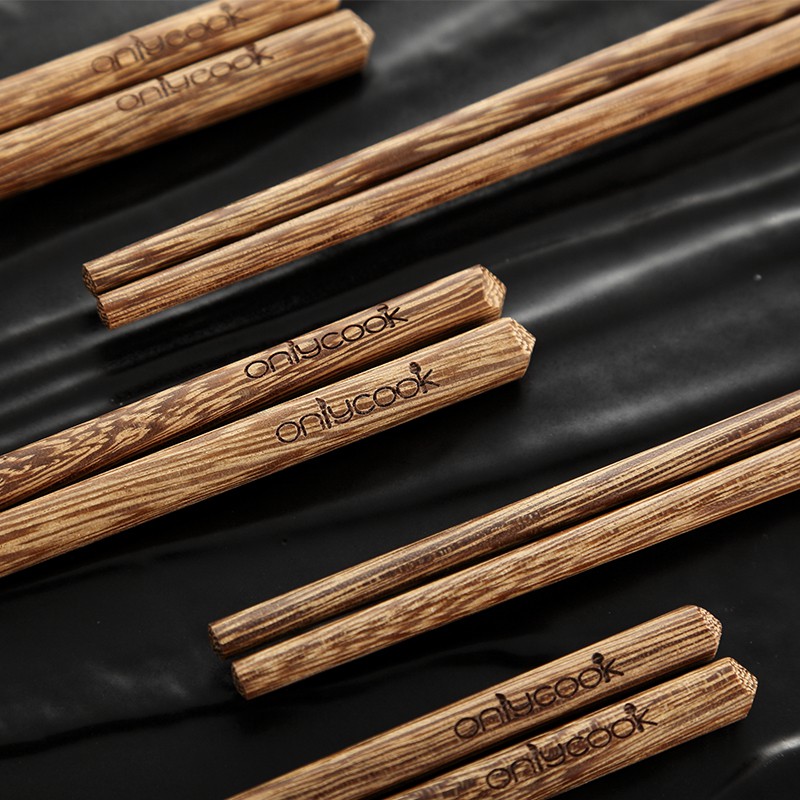 Combo 10 đôi đũa gỗ sơn cao cấp Onlycook
