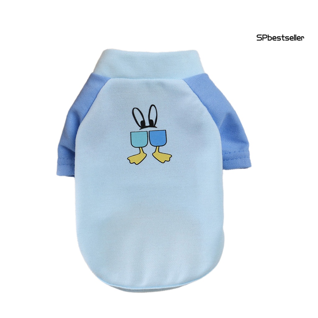 Áo thun cổ tròn in họa tiết thời trang mùa hè cho cún cưng