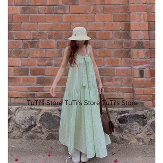Đầm cột nơ tiểu thư MOCHI DRESS xanh ngọc
