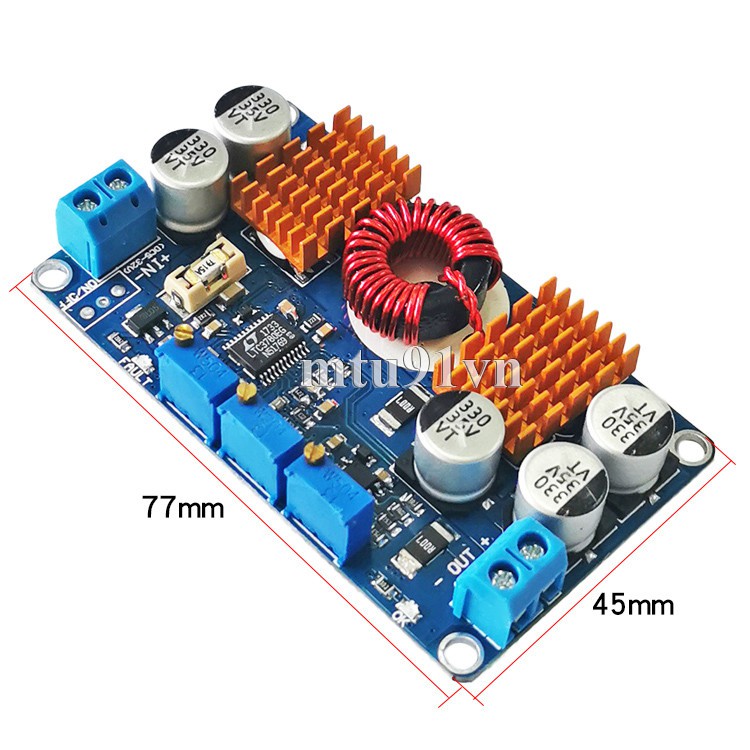 Mạch ổn áp Buck-Boost LTC3780 có chỉnh dòng 130W (Tự động tăng giảm Điện Áp)