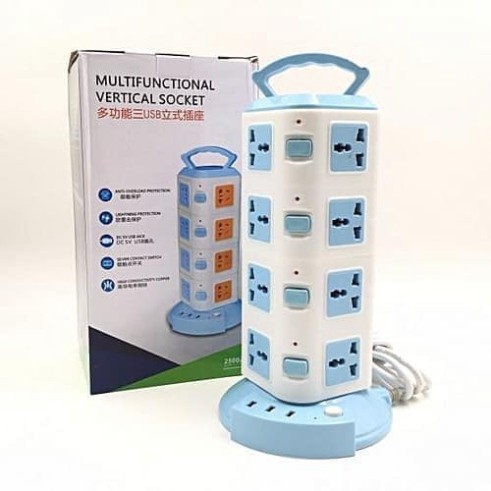 Ổ Cắm Điện Đa Năng 2-3-4 Tầng Tích Hợp 3 cổng USB