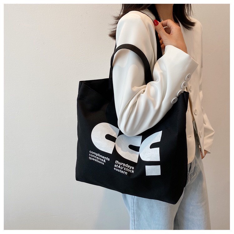 Túi tote túi vải canvas cao cấp phong cách Nhật bản