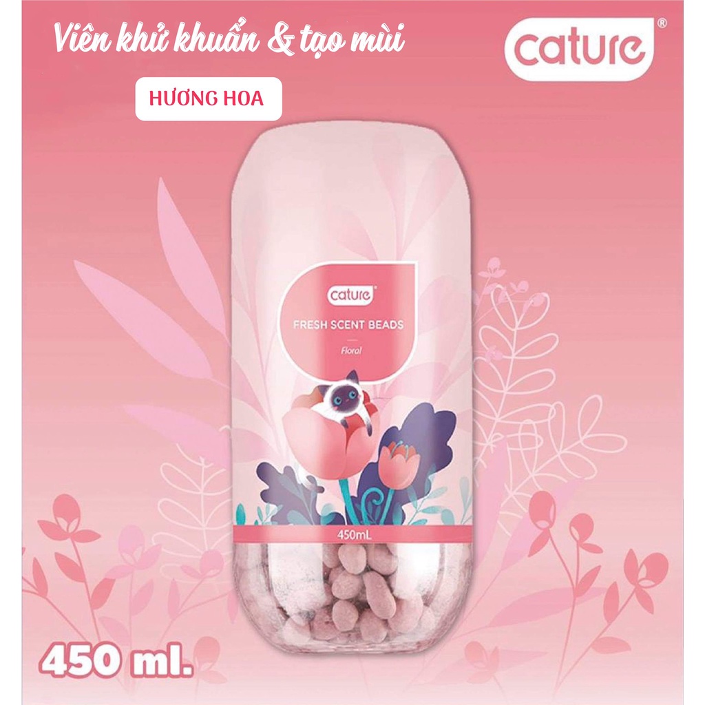Viên thơm khử mùi cát vệ sinh cho mèo Cature - kháng khuẩn hiệu quả - 3 mùi hương | phinthecat
