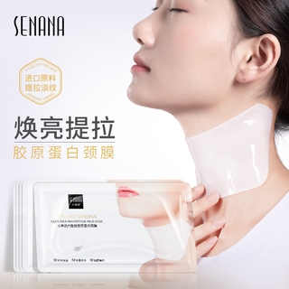 Mặt Nạ Cổ Senana Chiết Xuất Sữa Dê Hexapeptide Collagen Làm Mờ Nếp Nhăn Cải Thiện Tình Trạng Khô Da