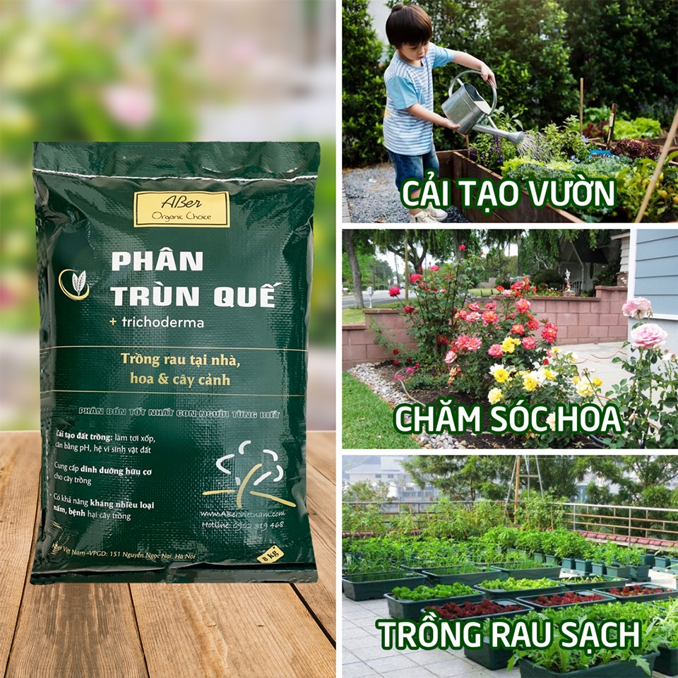 Phân trùn quế ABer bao 8kg