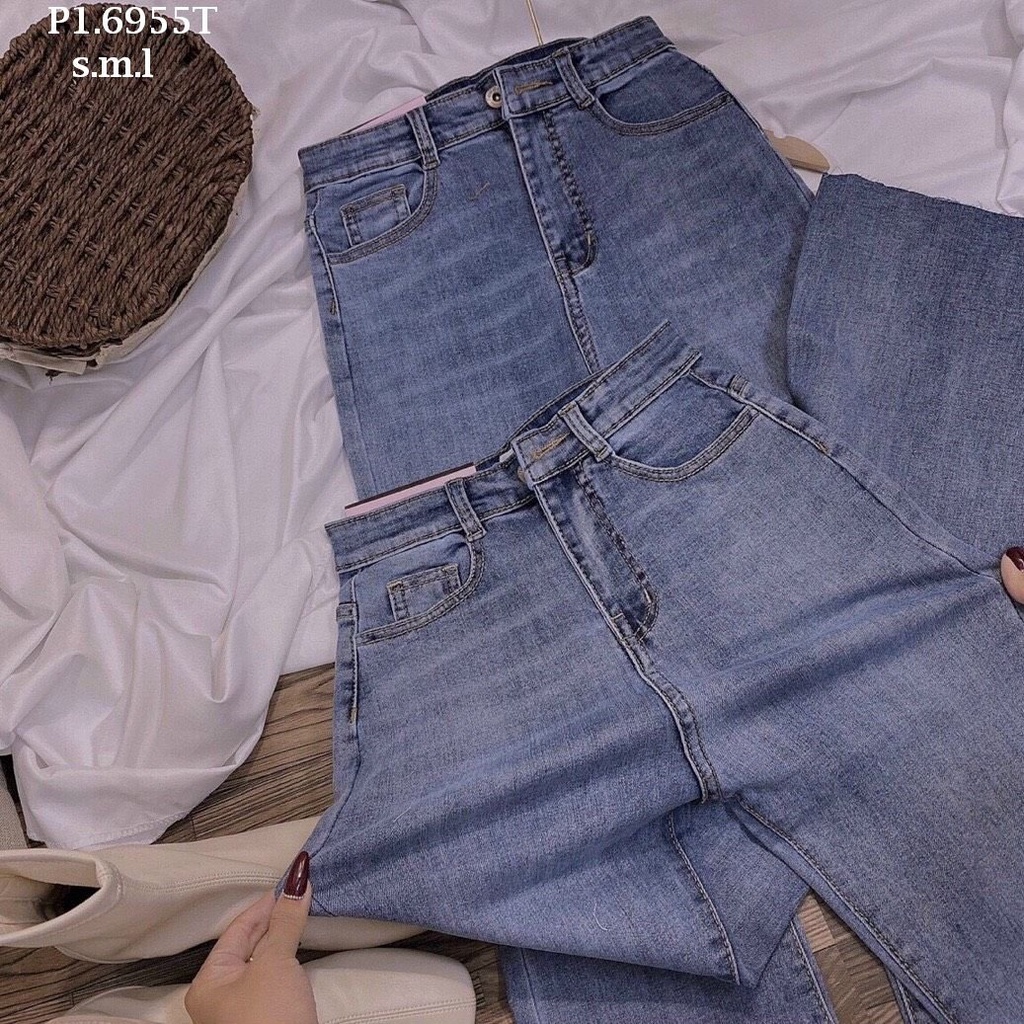 Quần Jeans Ống Loe Cao Cấp . Jeans pass Hàng VNXK , hình thật kèm video