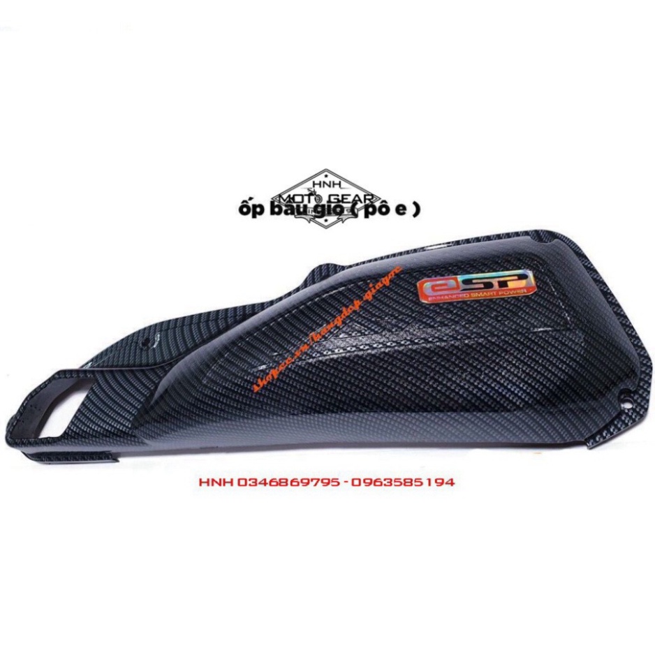 Pô E Bầu Gió Carbon Cho Nhiều Loại Xe Honda