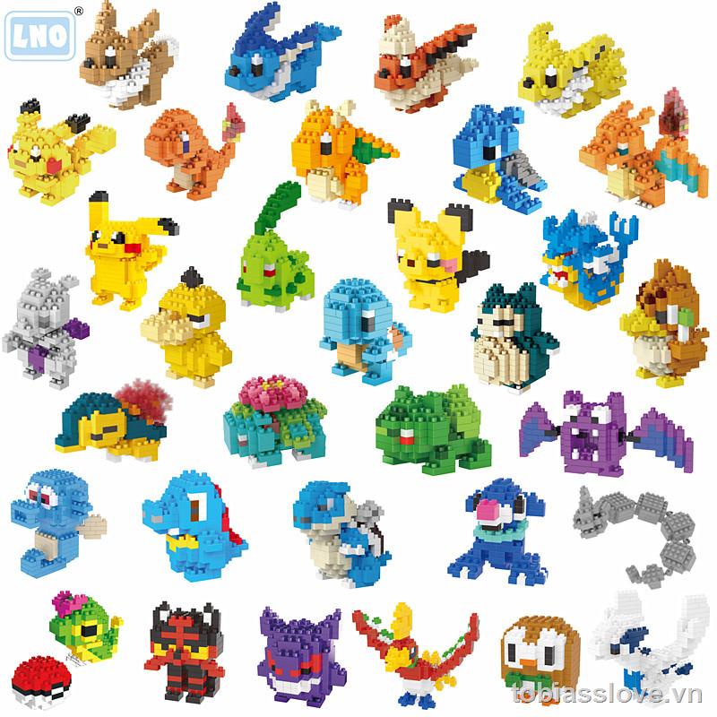 Khối xây dựng đồ chơi lắp ráp pikachu  Bán Chạy Đồ Chơi Xếp Hình Khối Hình Pokemon Pokemon Pokémon Pikachu Làm Quà Tặng Cho Trẻ Em