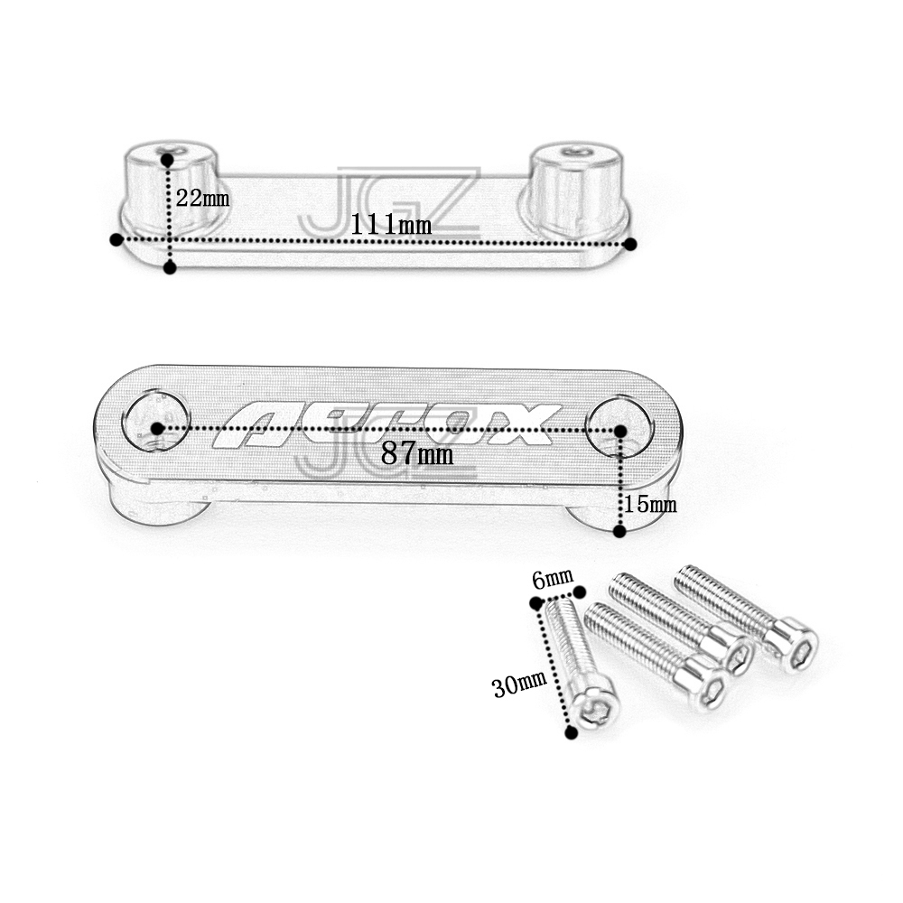Ốp chắn bùn trước CNC cho xe YAMAHA AEROX NVX 155 2017 - 2021 V1 V2