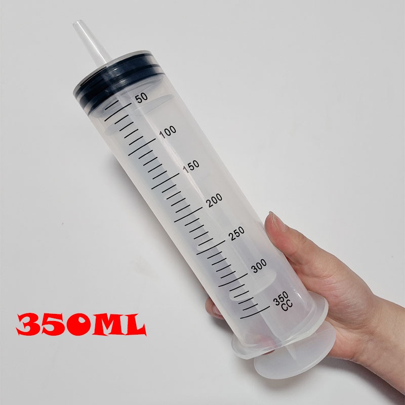 350ml ống tiêm nhựa dùng lượng lớn, Xi lanh nhựa dùng cho hút nước, dầu và các dung dịch trong cuộc sống hằng ngày