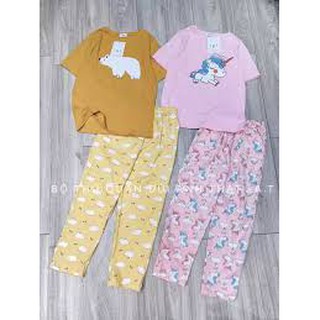 Bộ mặc nhà quần dài áo cộc