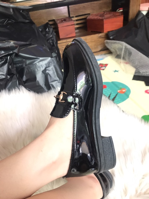 [SẴN] G005 Giày búp bê oxford đen da bóng giá cực rẻ | BigBuy360 - bigbuy360.vn