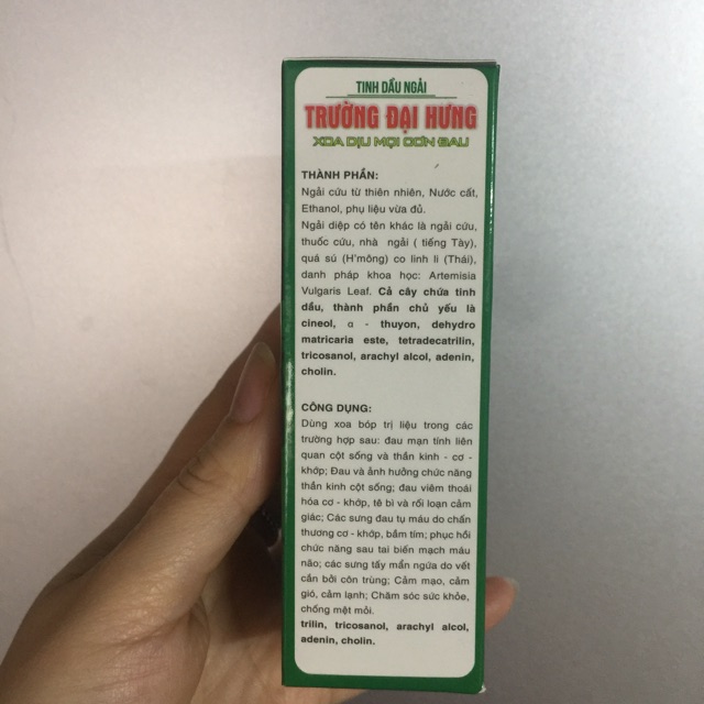 Tinh dầu ngải Trường Đại Hưng 60ml xoa dịu mọi cơn đau