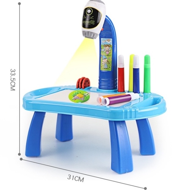 [Hàng mới về] Bàn vẽ Máy chiếu thông minh cho bé tập vẽ - Bàn vẽ bảng vẽ có đèn Phát triển trí tuệ