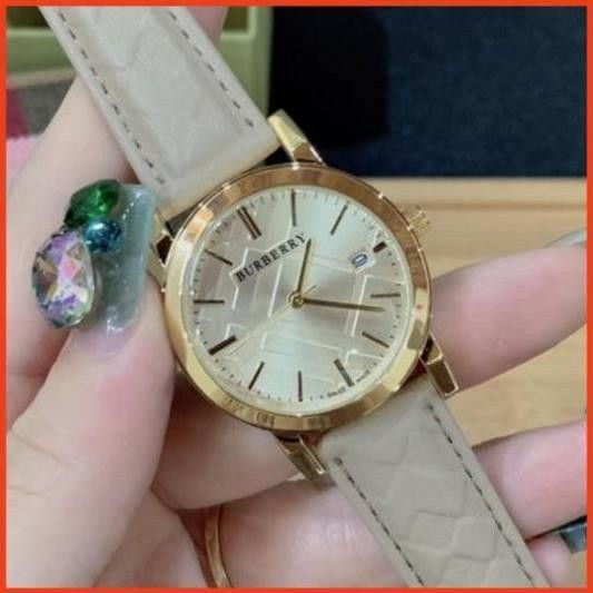 Đồng hồ nữ Burberry dây da cao cấp