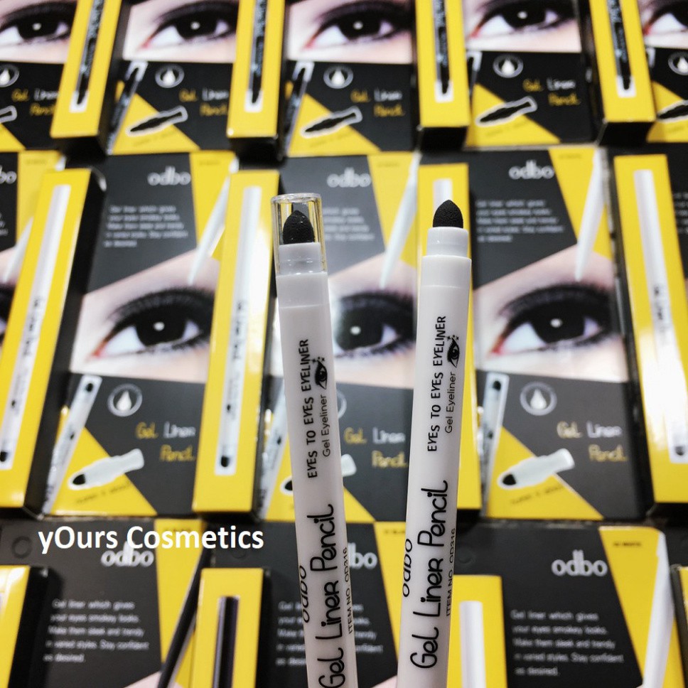 [Auth Thái] Chì Kẻ Mí Màu Trắng Dạng Sáp Odbo Gel Liner Pencil - Chì Vặn Kẻ Mắt Màu Trắng Odbo Gel L