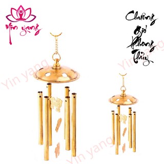 Chuông Gió Phong Thủy May Mắn Chất Liệu Đồng