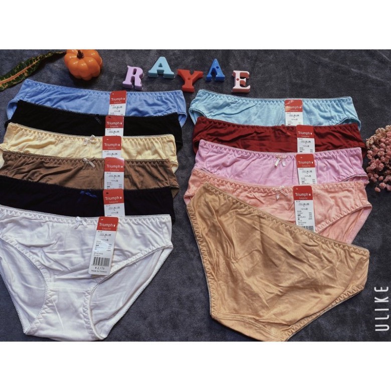Quần Lót Nữ. Quần Lót Cotton Trơn Mềm Thấm Thoáng. Size M.(35-45kg) L.(45-52kg) XL.(53-60kg) XXL(60-70kg) | BigBuy360 - bigbuy360.vn