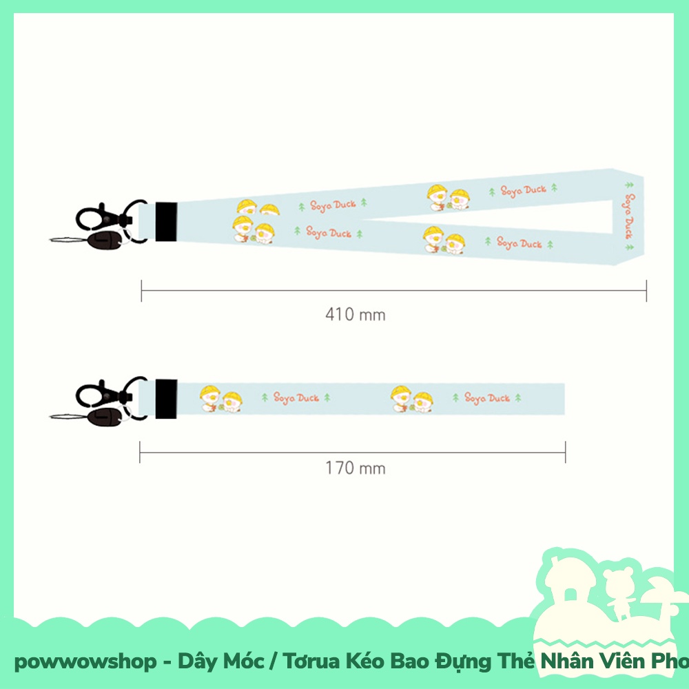 [Sẵn VN - Hỏa Tốc] Dây Móc / Dây Kéo Tơrua Bao Đựng Thẻ Nhân Viên Nhựa PC Phong Cách Vịt Nhộn Nhịp Travelling &amp; Camping