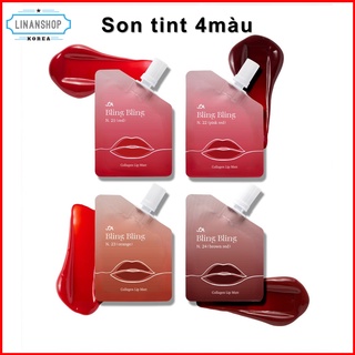 Son tint lì JOA Collagen Lip Tint Bling Bling dạng túi mini 5g 4 màu