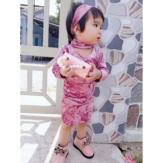 Đầm Body bé gái (ảnh, video thật)