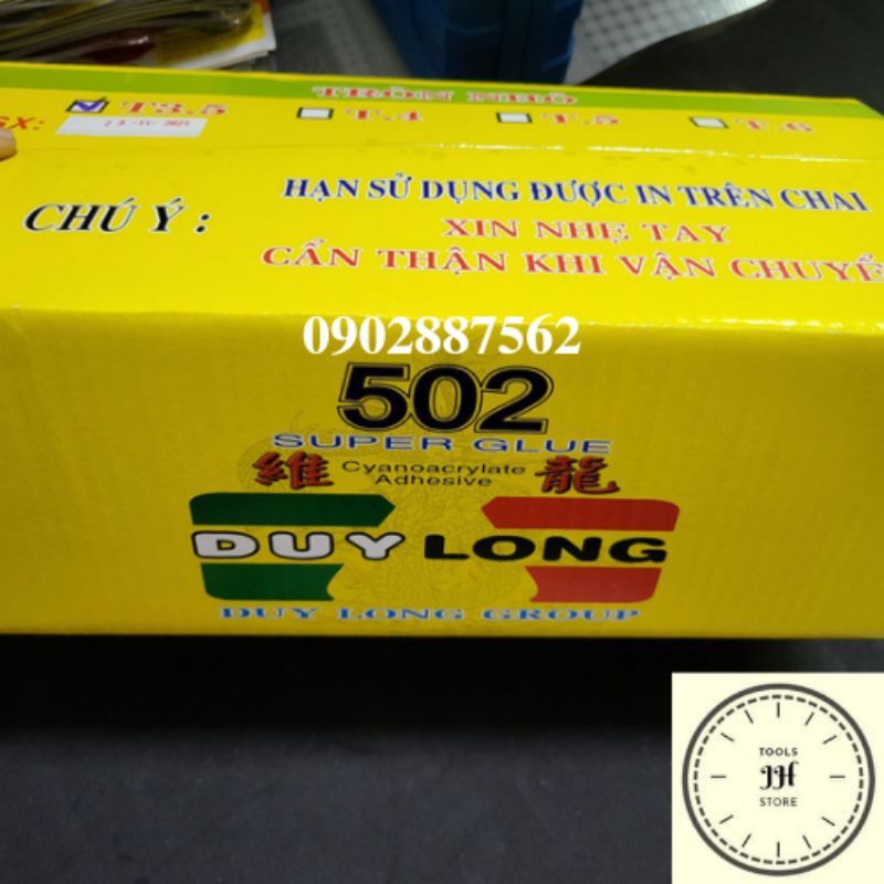 keo dán đa năng duy long 50ml chai tròn (keo dán sắt 502 duy long)