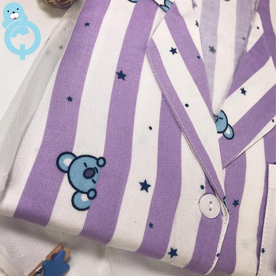 (ảnh thật, có sẵn) Bộ đồ ngủ Pijama BTS