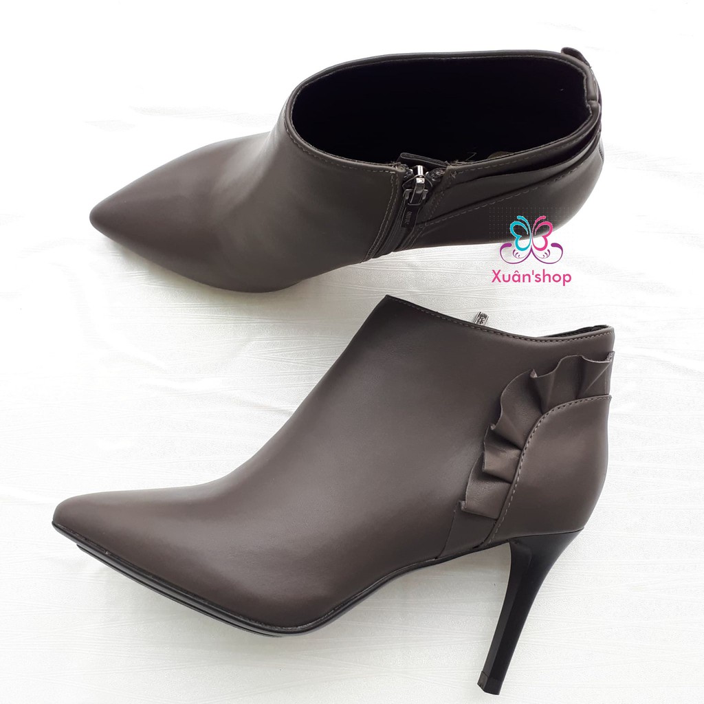 Boot DAPHNE viền bèo xinh xắn, gót nhọn 8.5cm (size 38-240)