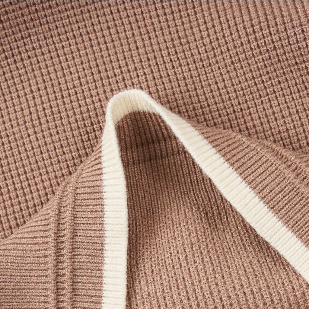 Áo Len Dài Tay Nam Viền ATINO Vải Len Hàn Quốc Cao Cấp Ấm Áp Form Regular Fit AL4.5018