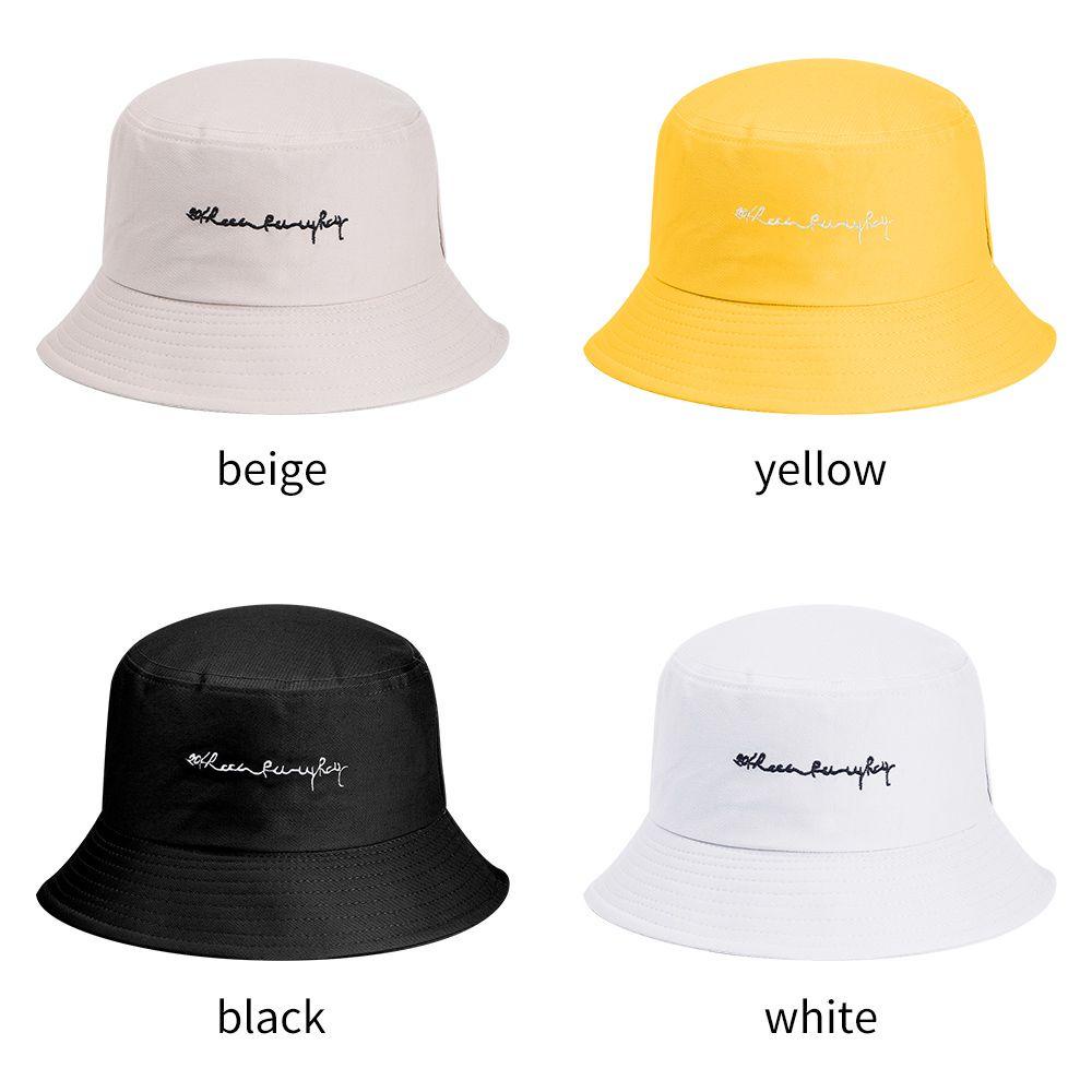 Mũ Bucket Chống Nắng In Chữ Thời Trang Đường Phố
