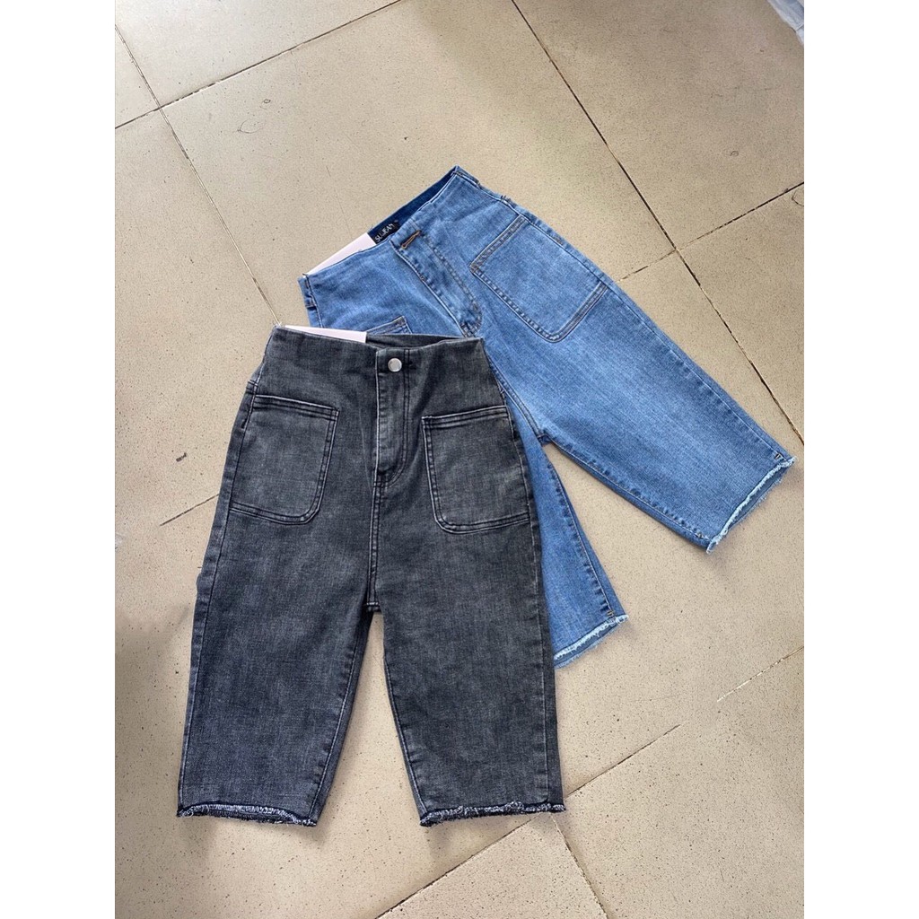 Quần jean NGỐ LỬNG 2 CÚC - 2 TÚI BẦU mẫu siêu hot - jean giãn N-P31