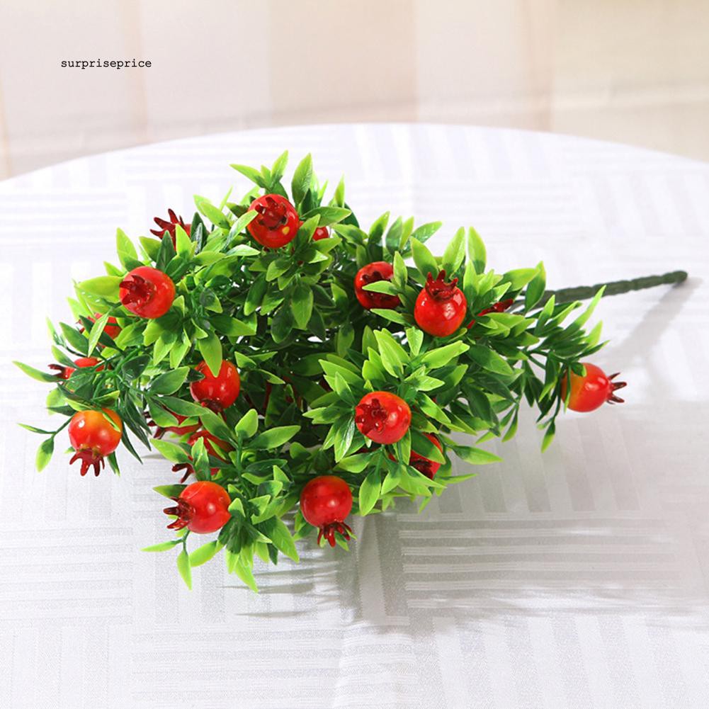 Cành cây hoa có quả nhân tạo trang trí đa năng